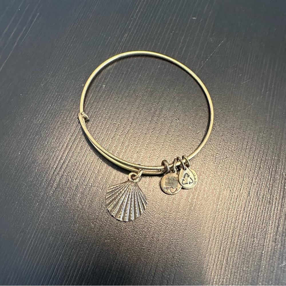 Alex & Ani Gold Coastal Seashell Bracelet